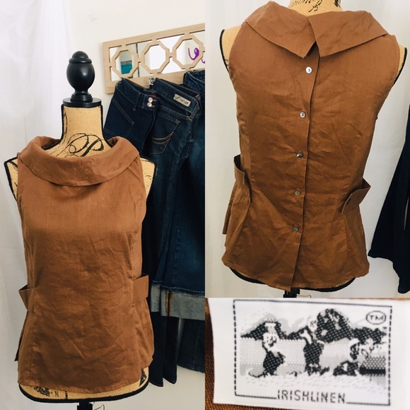 Tops - 2 Friends Irish-linen blouse